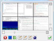 The program's window with original windows layout